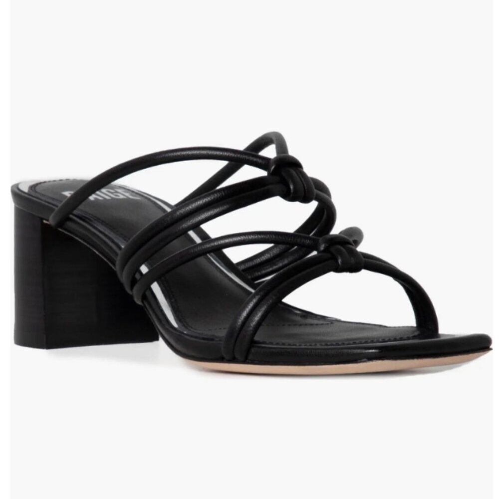 PAIGE Women's Vivian Knot Black Strappy Sandal Size 8.5